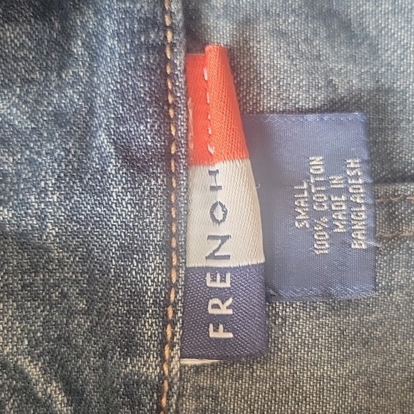 Belted Denim Jean Jacket Small - Picture 3 of 3